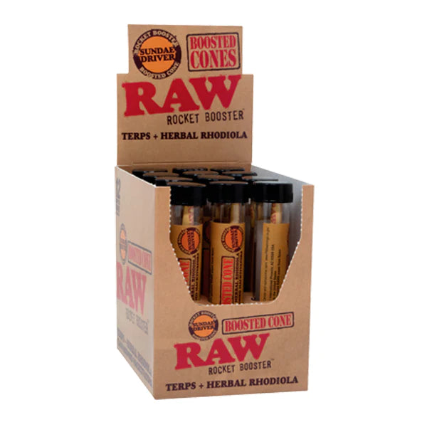 RAW Rocket Booster Cone w/ Cannabinoid Hactivators | Sundae Driver | King Size