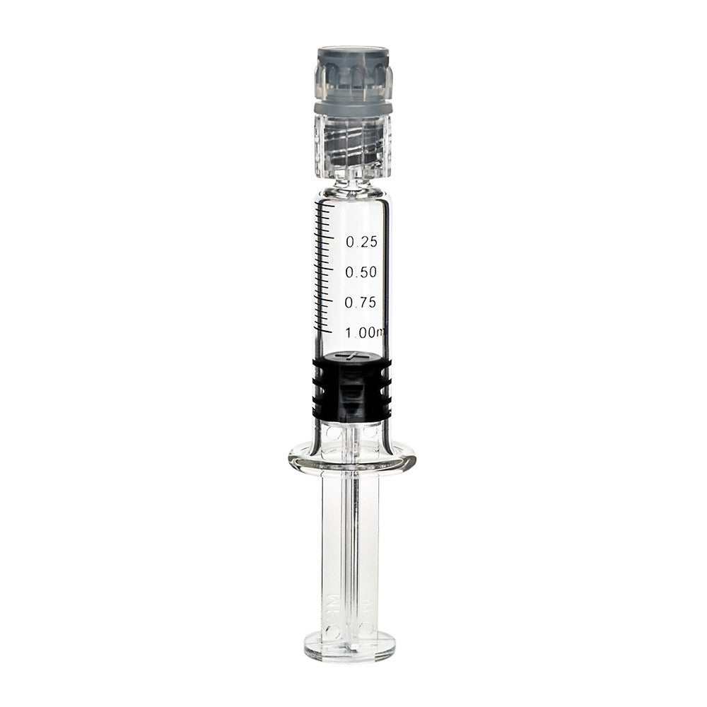 Glass Dab Applicator Luer Lock Syringes /w Measurements 1ML
