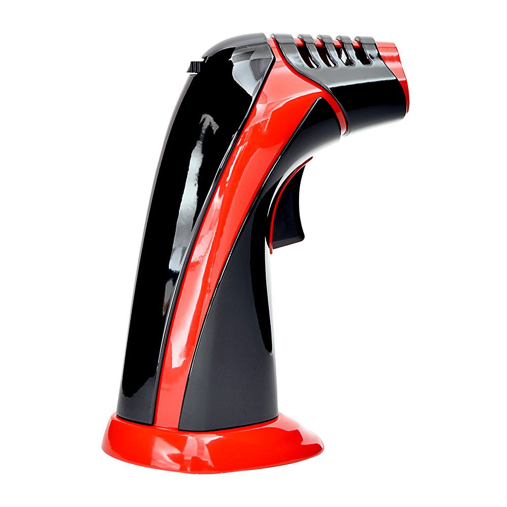 Newport Triple Flame Torch - Black & Red - No Butane - 6"