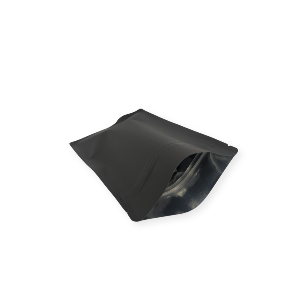 Matte Black Mylar 3.5g Bag | Tamper Evident | 100pc