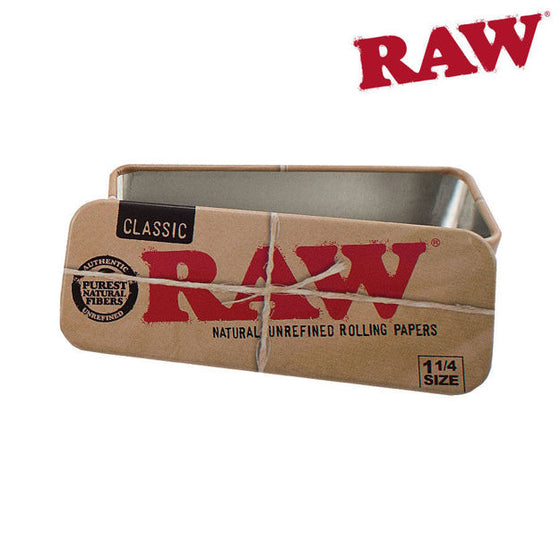 Close-up of RAW Roll Caddy lid used as a tray