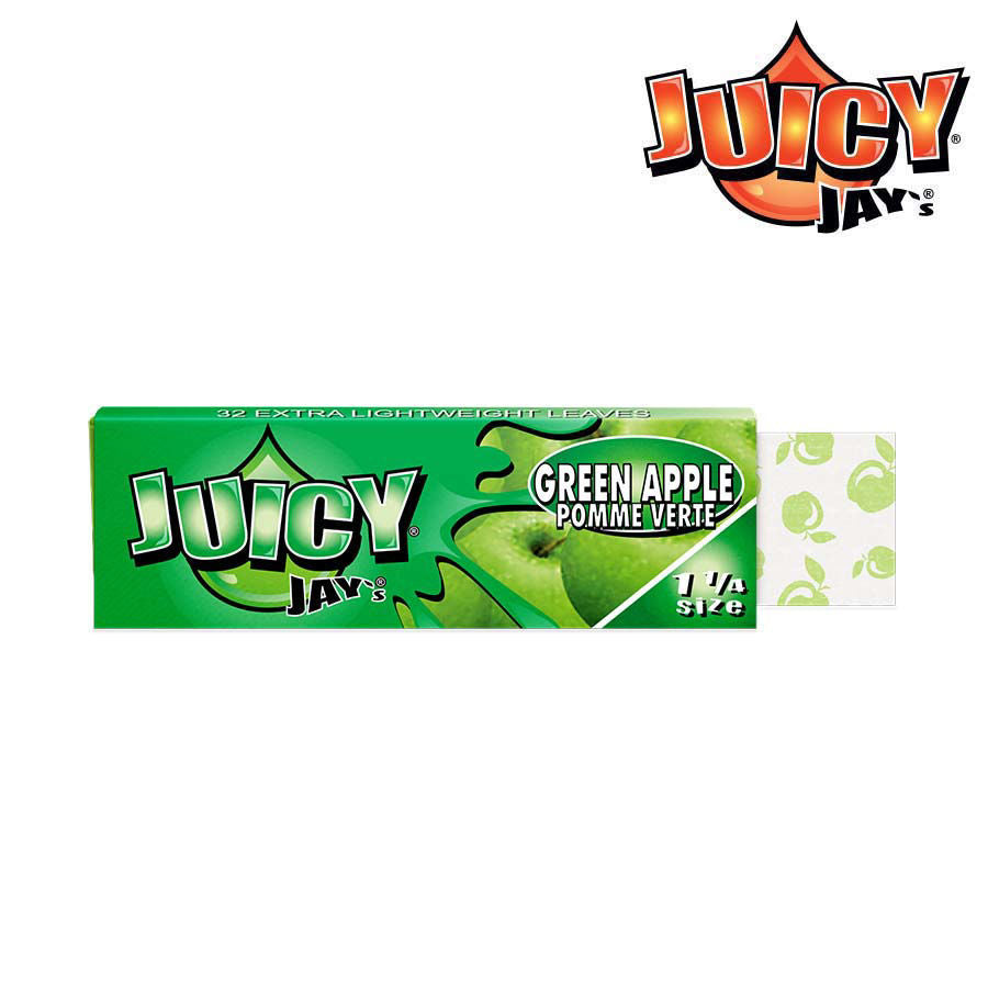 Juicy Jay's Green Apple 1¼ Rolling Papers