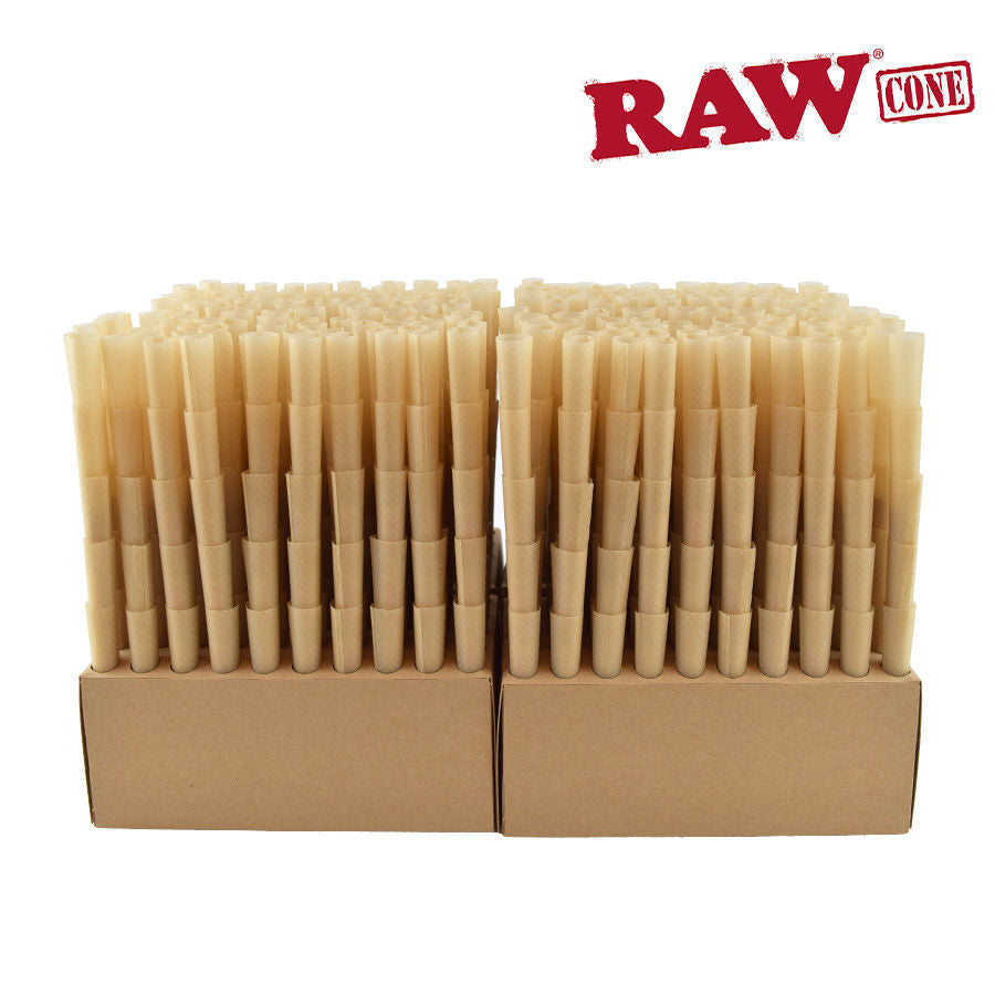 RAW Classic Natural Unrefined Pre-Rolled Cones 1 1/4 | Backrolled | 1000/PACK