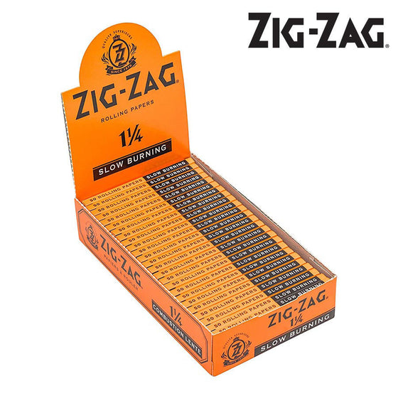 Zig Zag Orange Slow Burning Rolling Papers | Size: 1 1/4