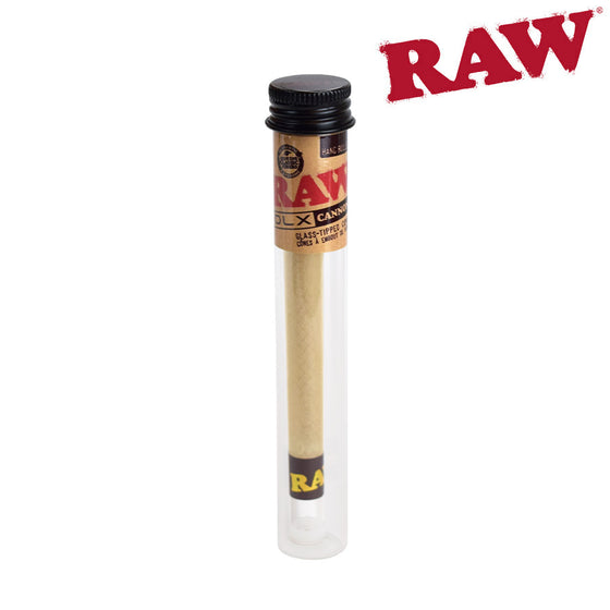 RAW DLX Cannon | Glass-Tipped Pre-Rolled Cones | Size: Fits 2 - 2.5g