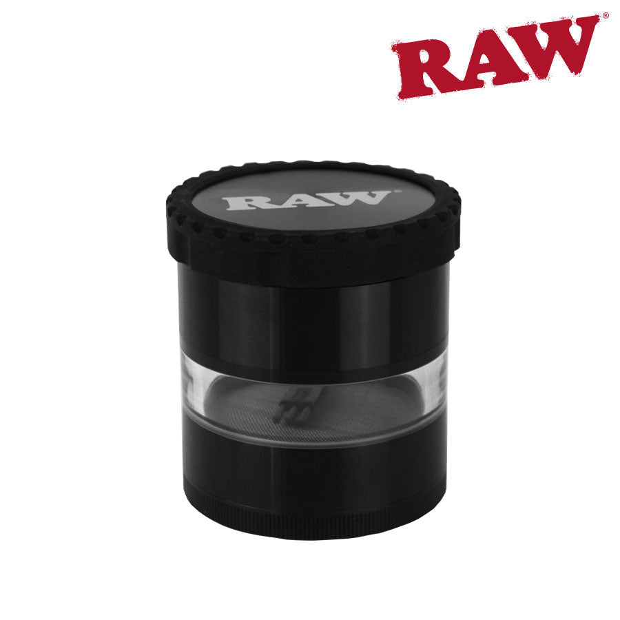 RAW Life Jar Body 4 Piece Grinder | V3 | Black