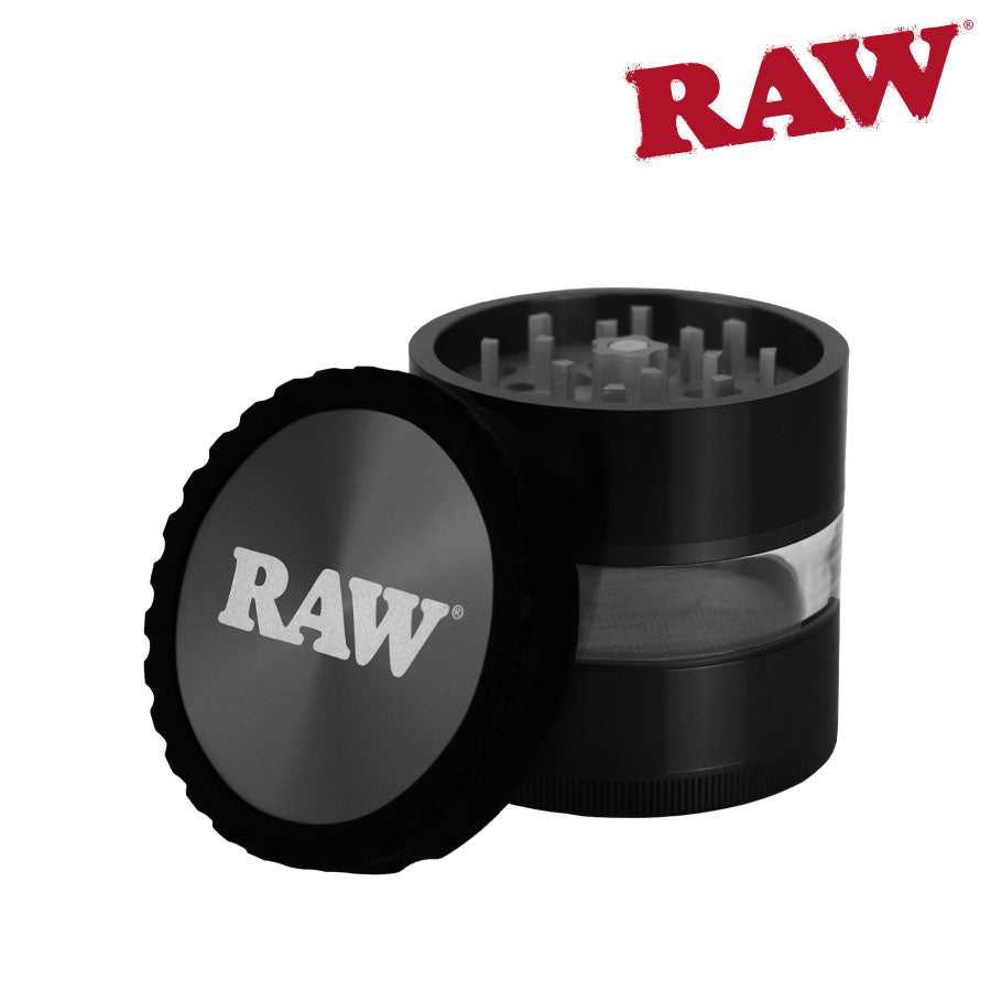 RAW Life Jar Body 4 Piece Grinder | V3 | Black