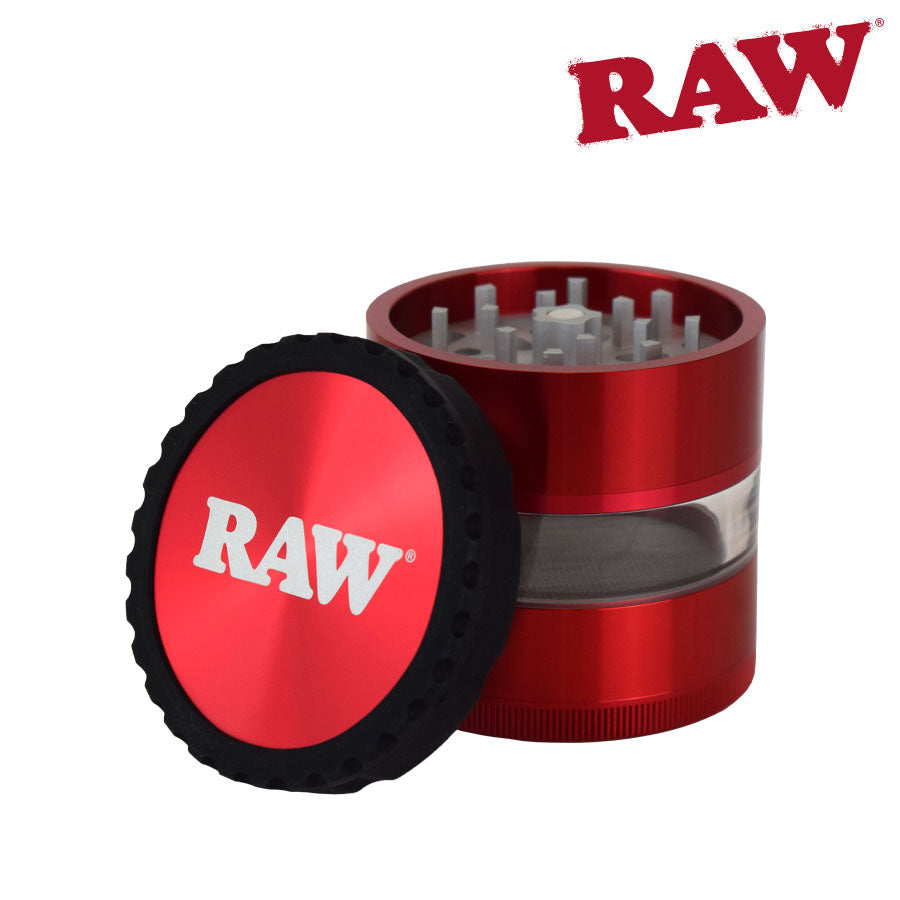 RAW Life Jar Body 4 Piece Grinder | V3 | Red