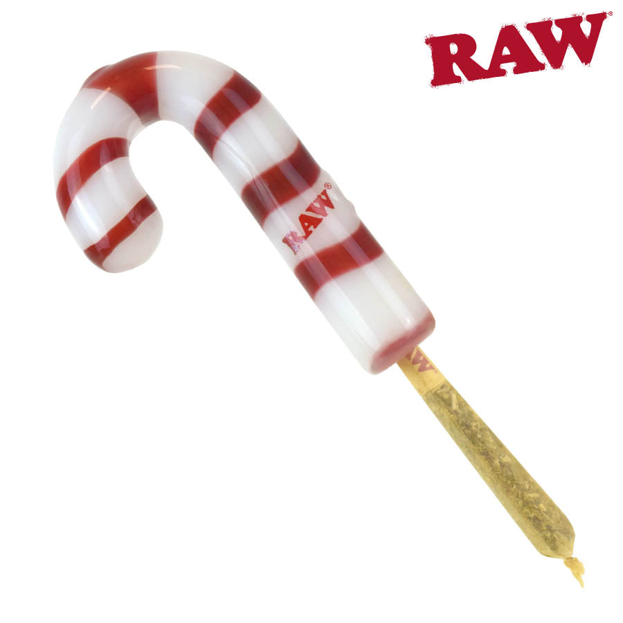 RAW Glass Candy Cane | Cone Holder Pipe