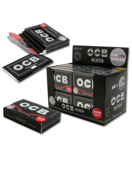 OCB Premium Black Rolling Papers | Size: 1 1/4 | 300's