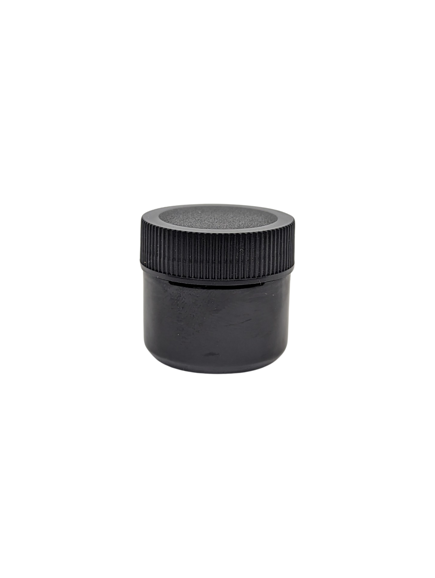 5ml Glass Shoulderless Concentrate Jars | Screw Top | Black Glass Jar, Black Lid