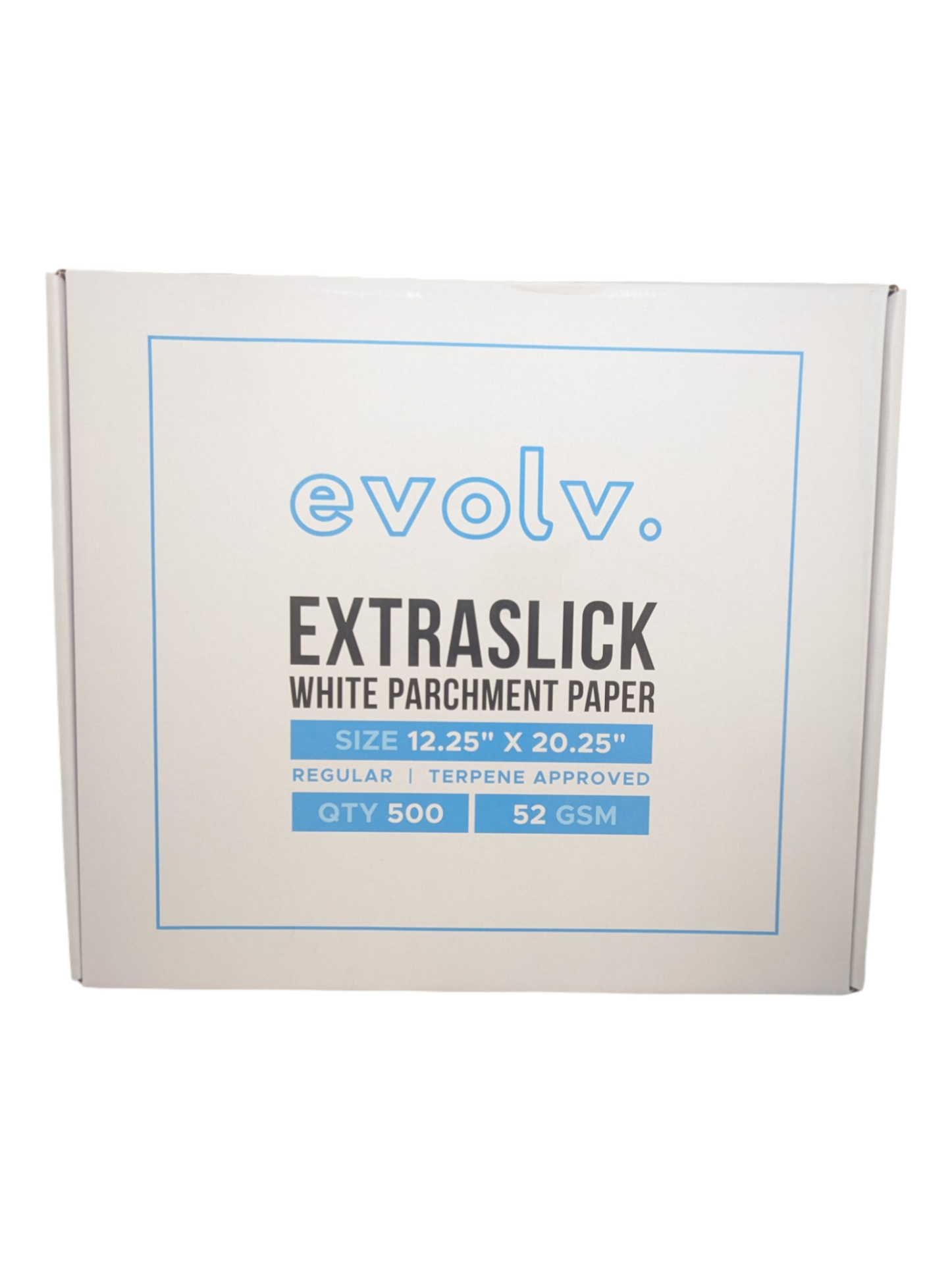 EVOLV | Rosin Press Parchment Sheets | Unrefined & Extra-Slick Sheets | 12.25"x20.25" | 500 Count