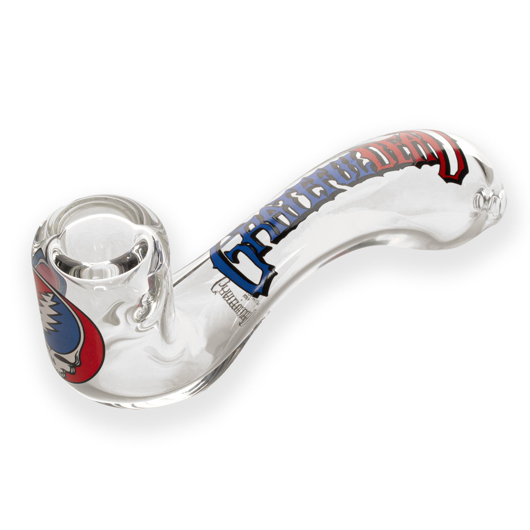 GEAR x Grateful Dead | 5.5" Steal Your Face Sherlock Hand Pipe | w/ Collectible Tin