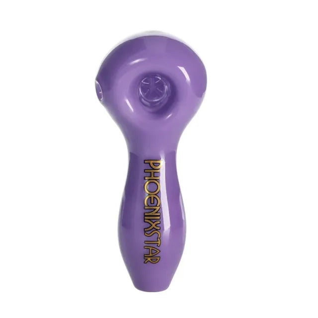 4" Glass Spoon Pipe with 5-Hole Glass Filter | PhoenixStar Glass | Multiple Colours