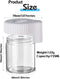 Mag Jar | Magnifying Glass Display Jar w/LED Light | White Mj Supply