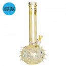 15" Blow Fish Bubble Base Water Pipe | Red Eye Glass | Colour Changing