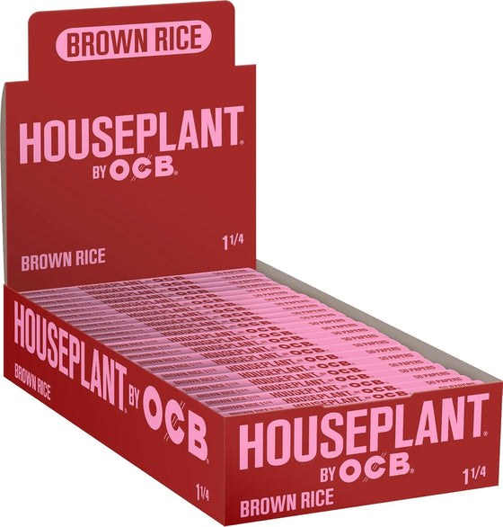 Houseplant by OCB Brown Rice Rolling Papers | Size: 1 1/4