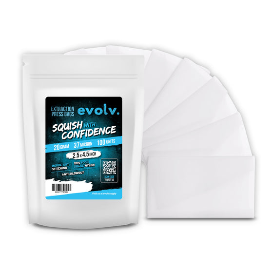 EVOLV Rosin Press Bags - 2.5" x 4.5" - 37u Micron