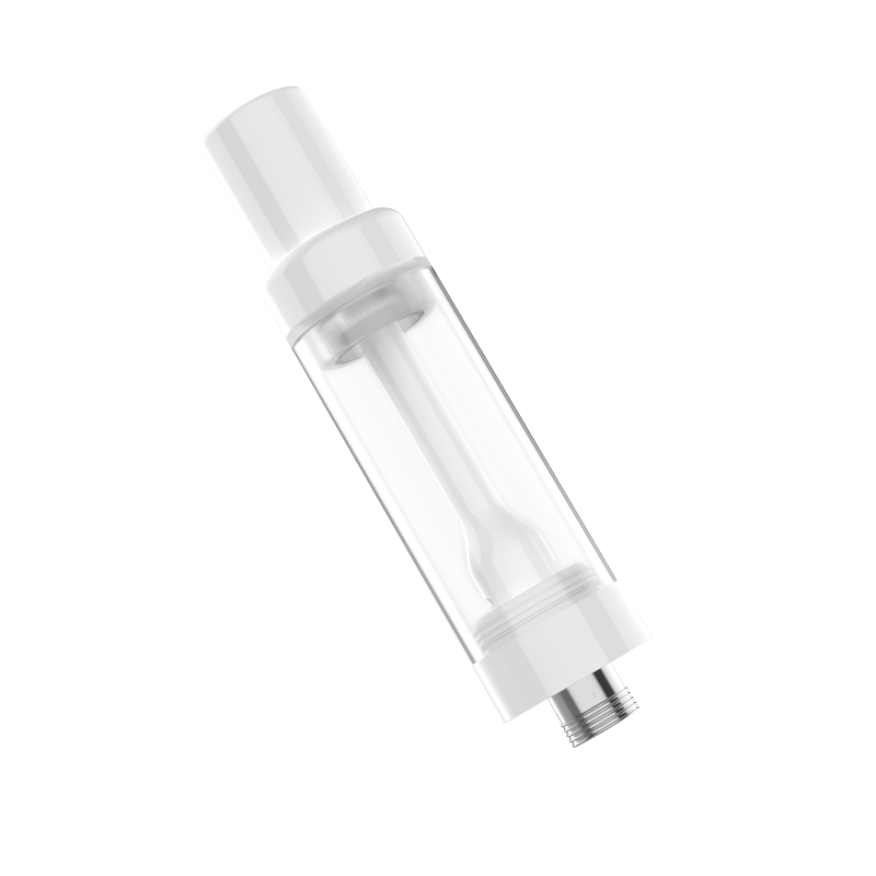 EVOLV 2.0ml Full Ceramic Core/ Glass Body Press-on Vaporizer Cartridge | White (HC Compliant)