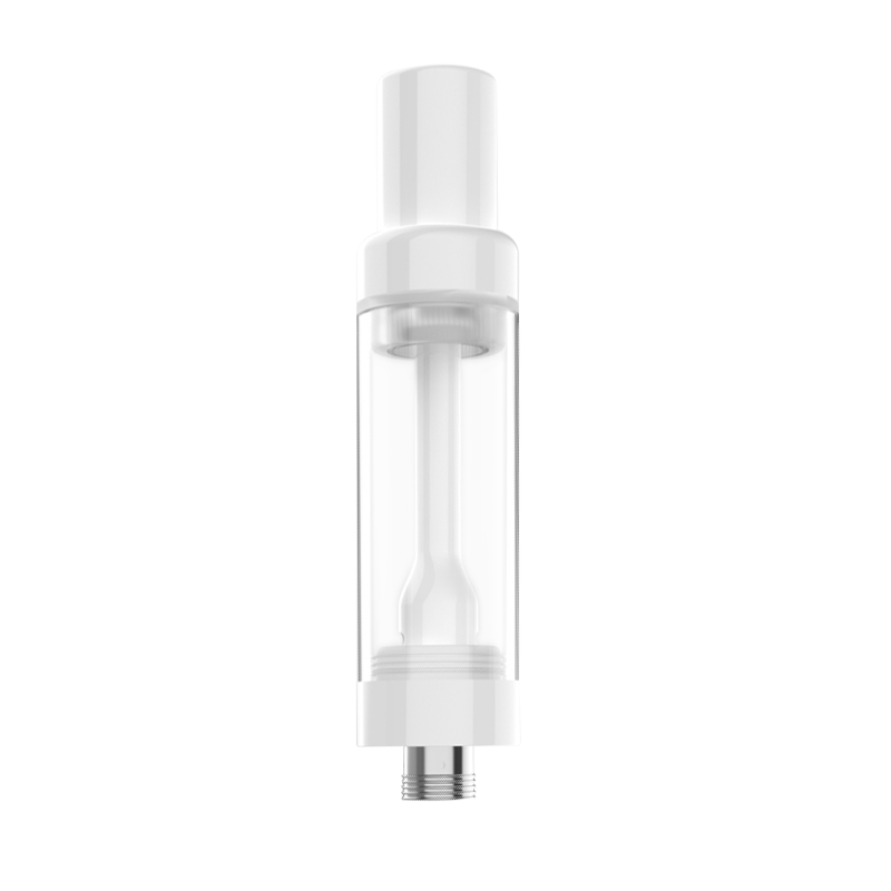 EVOLV 2.0ml Full Ceramic Core/ Glass Body Press-on Vaporizer Cartridge | White (HC Compliant)