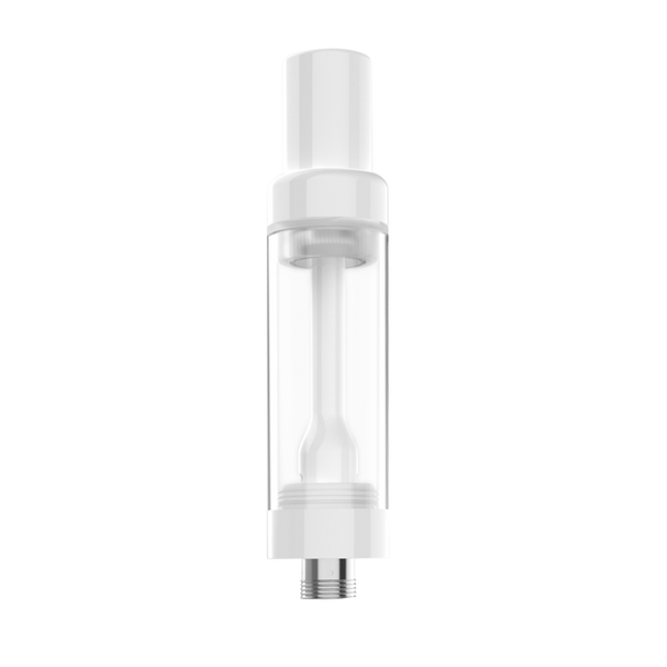 EVOLV 2.0ml Full Ceramic Core/ Glass Body Press-on Vaporizer Cartridge | White (HC Compliant)