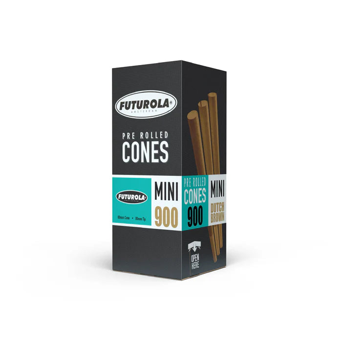 Futurola Pre-Rolled Cones | Mini Size: 60mm/ 26mm | Slender | 5400 Cone Case