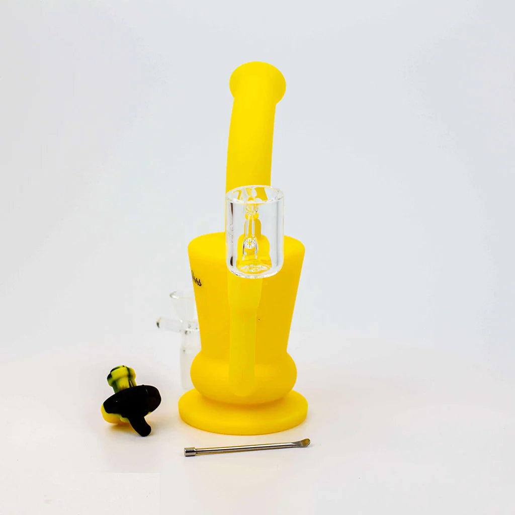 Honeybee Herb Silicone Bong & Dab Rig Travel Kit