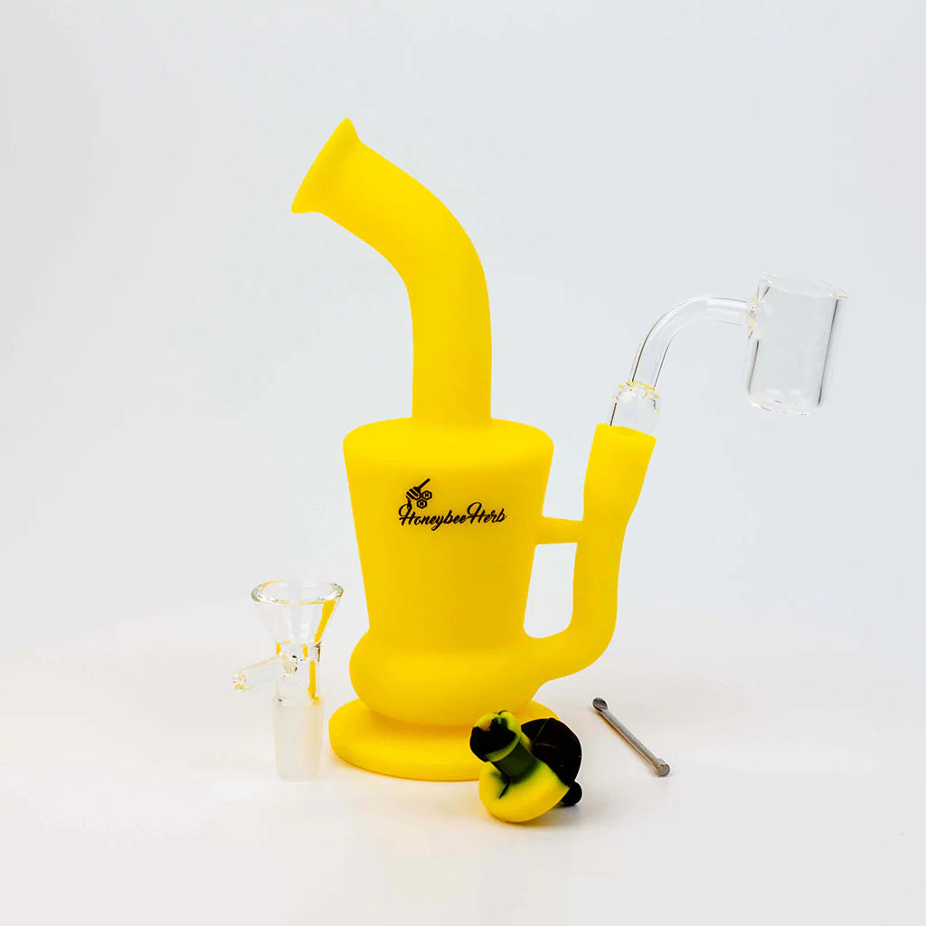 Honeybee Herb Silicone Bong & Dab Rig Travel Kit