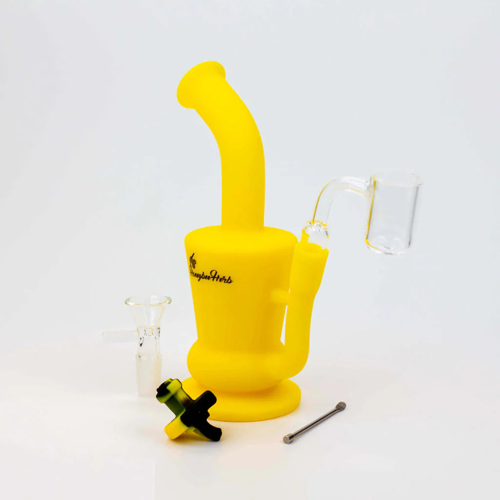 Honeybee Herb Silicone Bong & Dab Rig Travel Kit
