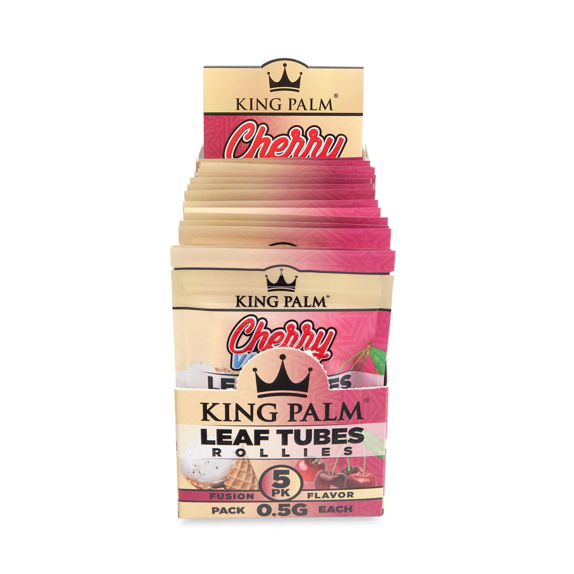 King Palm Wraps | Rollie Size Pre-Rolled Cones | Cherry Vanilla