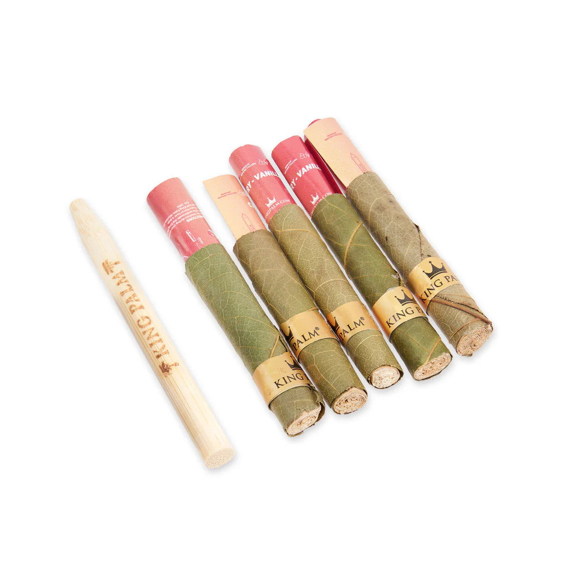 King Palm Wraps | Rollie Size Pre-Rolled Cones | Cherry Vanilla