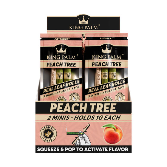 King Palm Wraps | Mini Pre-Rolled Cones | Peach Tree