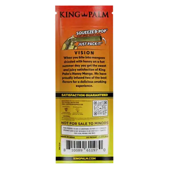 King Palm Wraps | Mini Pre-Rolled Cones | Suga Punch Honey Orange