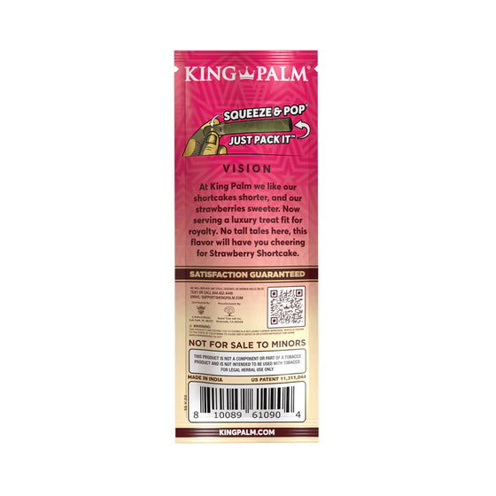 King Palm Wraps | Mini Pre-Rolled Cones | Strawberry Shortcake