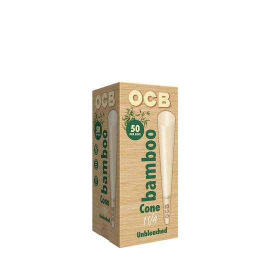 OCB Bamboo 1 1/4 Pre-Rolled Cones | 50 pack