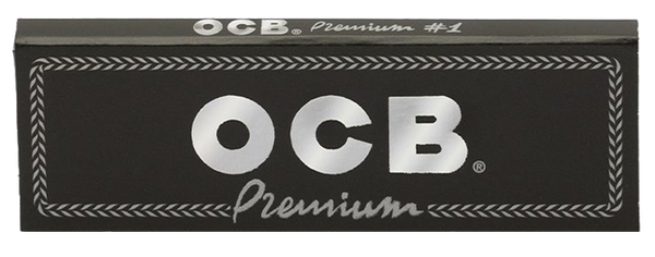 OCB Black Premium Rolling Papers | Size: Single Wide - Single Window