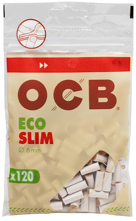 OCB Biodegradable Slim Cellulose Filters | 120 Pack
