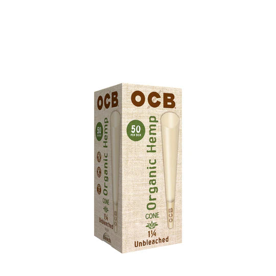 OCB Organic Hemp 1 1/4 Pre-Rolled Cones | 50 pack