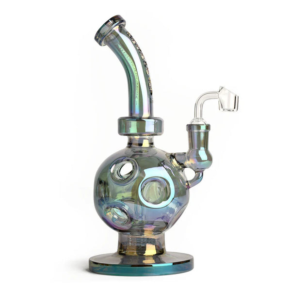 Red Eye Tek 11" Terminator Swiss Globe Concentrate Dab Rig Set | Metallic Green