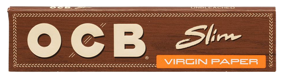 OCB Virgin Unbleached Rolling Papers | Size: King Size Slim