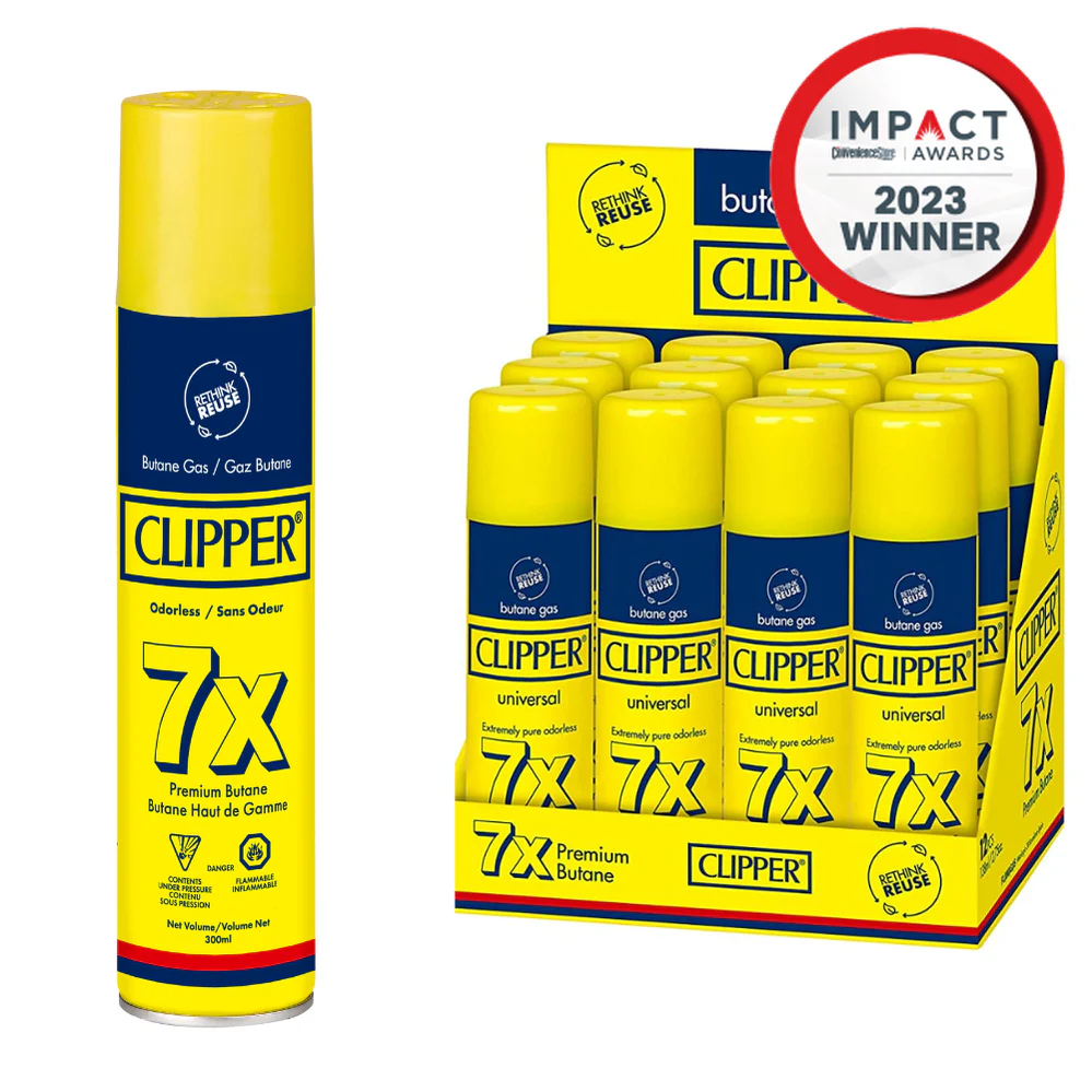 Clipper 7x Refined Butane Gas | 300ml