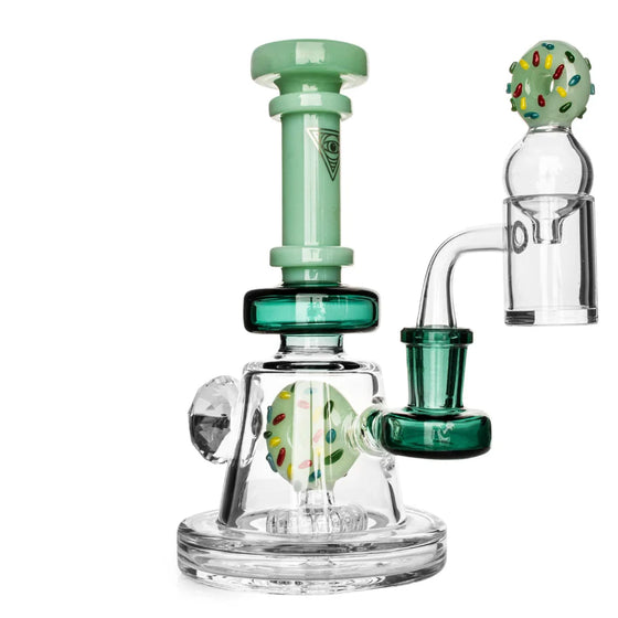 Red Eye Glass 8" Freshly Baked Concentrate Dab Rig Set | Multiple Variations