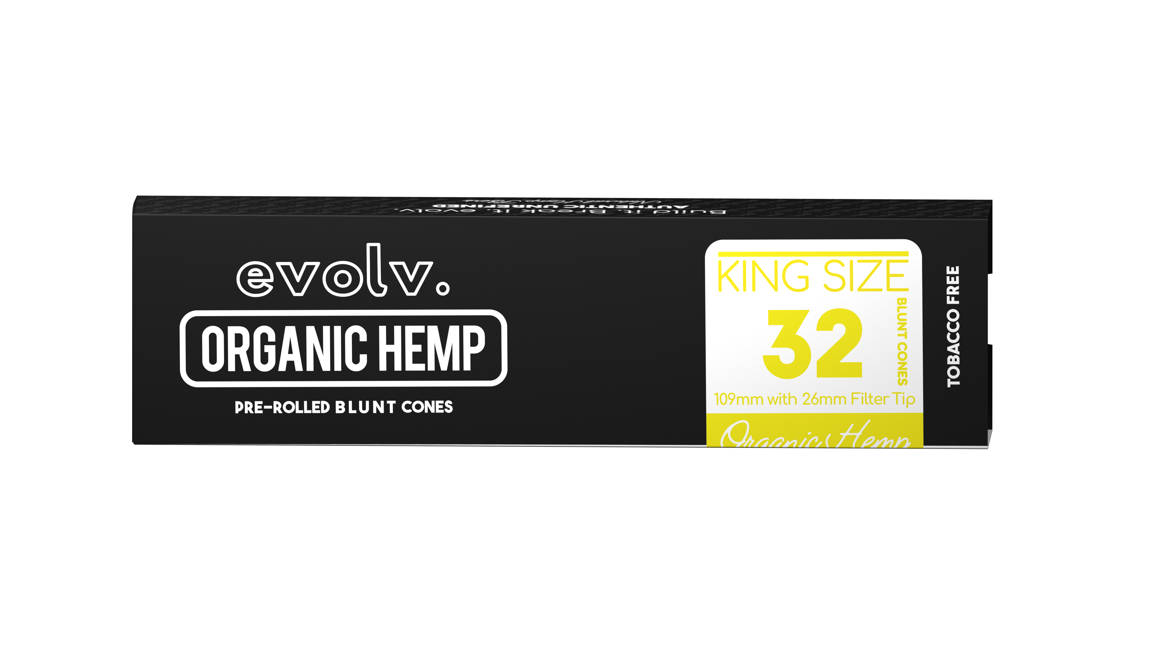 Evolv Pre-Rolled Blunt Cones | King Size: 109mm/ 26mm | 32/Pack