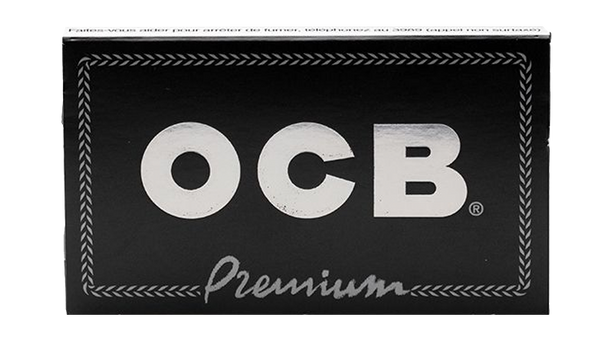 OCB Black Premium Rolling Papers | Size: Single Wide - Double Window