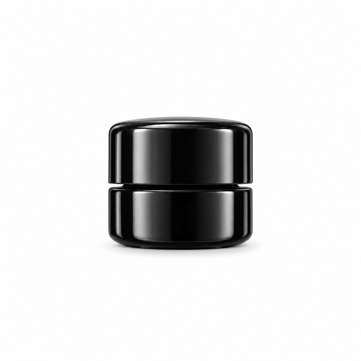 4ml CR HALO UltraViolet Glass | Round Glass Child Resistant Screw Top Jars | UV Glass w/ Semi-Gloss Black Lid | 350 Jar Case [NEW CARTON DESIGN]
