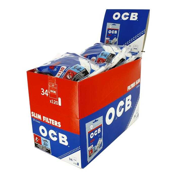 ocb slim cigarette filter tips Rolling Papers Premium King 109mm with (5 Pack) : Health & Household OCB Slim Rolls+Filters Rolling Papers