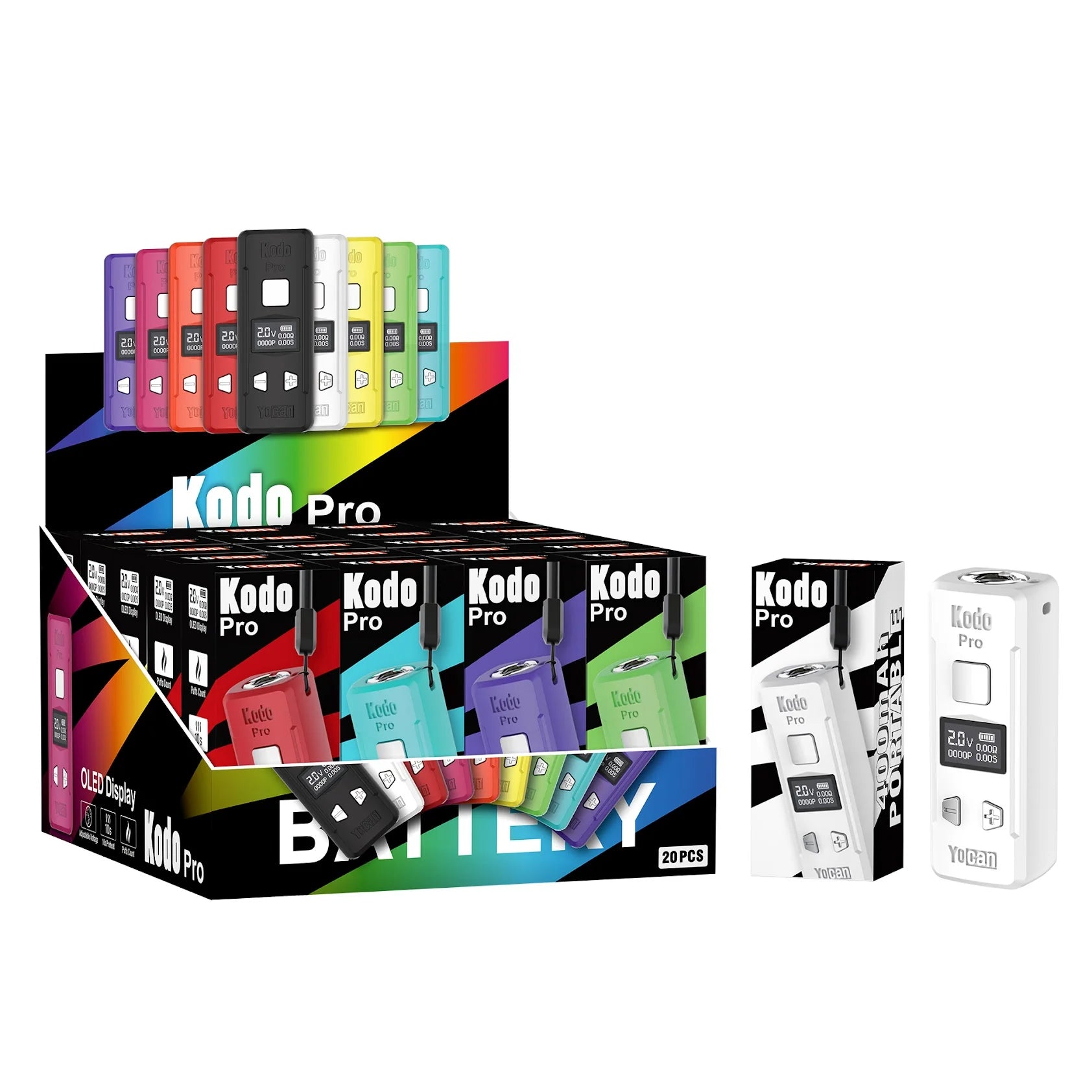 Kodo Pro Digital 510 Battery | Yocan | Multiple Colours