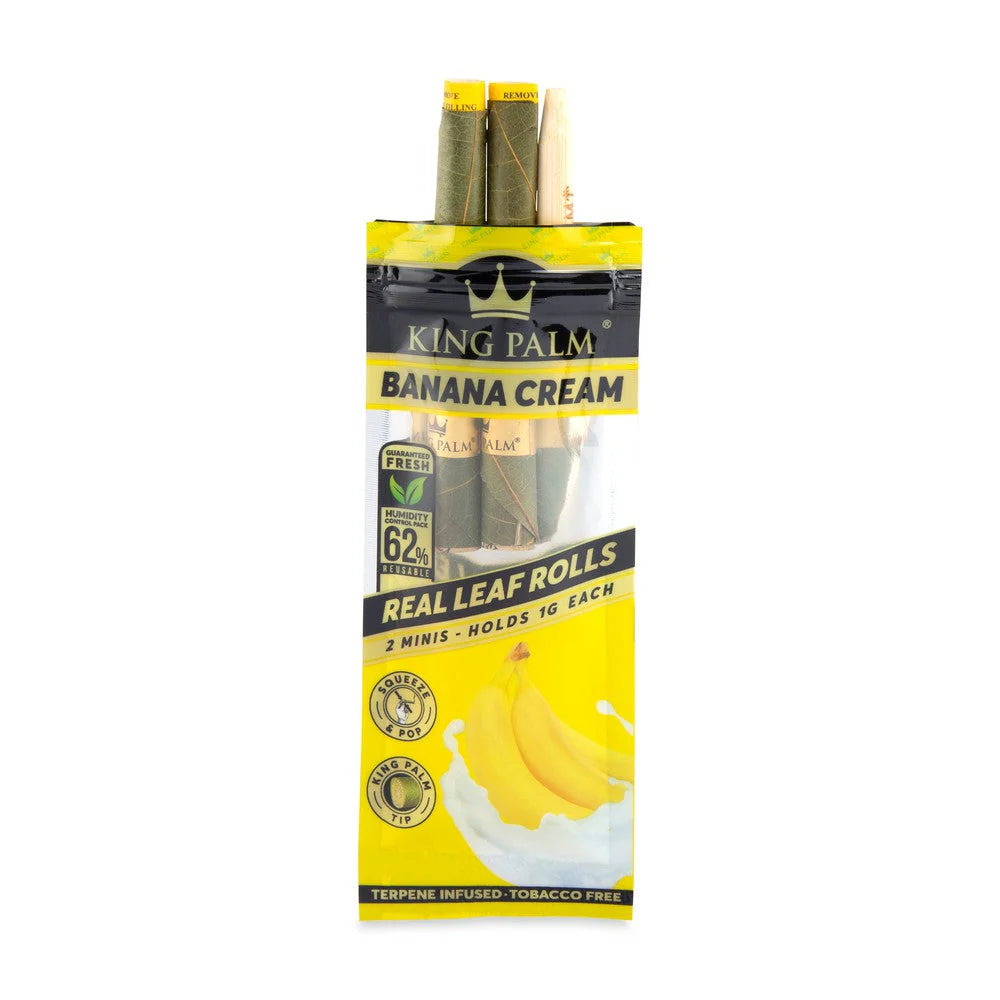 King Palm Wraps | Mini Pre-Rolled Cones | Banana Cream