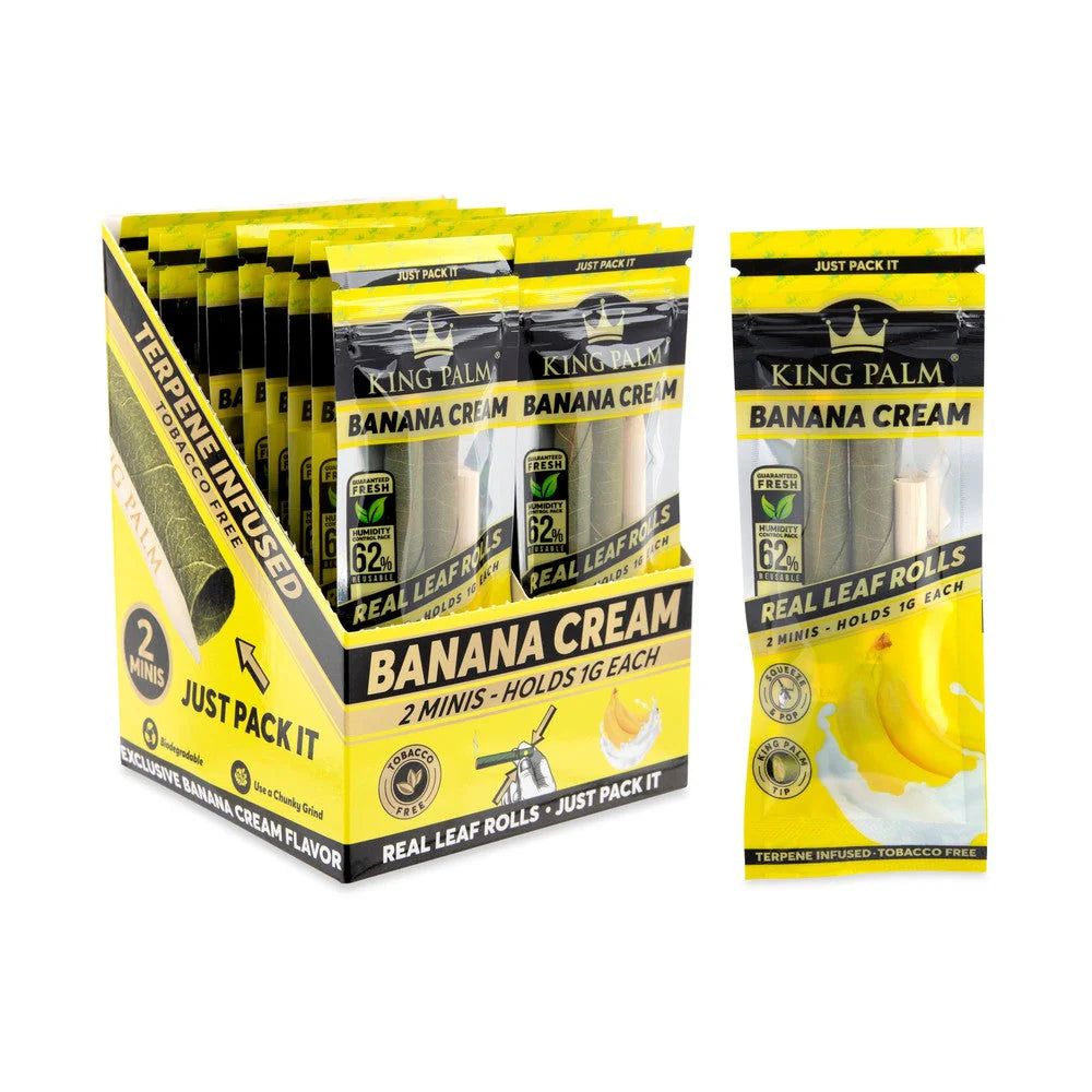 King Palm Wraps | Mini Pre-Rolled Cones | Banana Cream