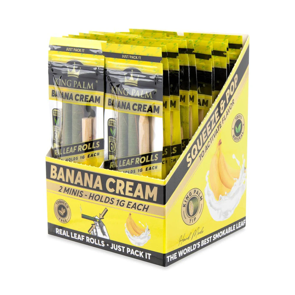 King Palm Wraps | Mini Pre-Rolled Cones | Banana Cream